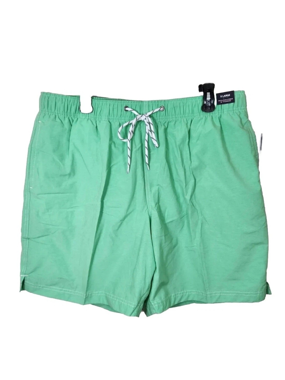 Roundtree & Yorke Mens  Size XL Lime Green  Trunks Lined Swim Shorts NWT 30